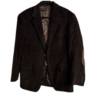 Lauren Ralph Lauren leather button Brown corduroy Blazer  elbow patches size  42